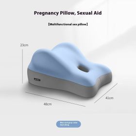 Multifunctional Bedside Sleep Cushion (Option: Blue And Gray Color Matching-41x48x23cm)