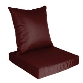 Outdoor Seat Cushion Set (Option: JujubeRed)