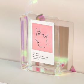 4x6" Colorful Acrylic Photo Frame Box (Option: Colorful-4x6 Inch)