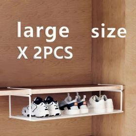 Swiss Quality Adjustable Shoe Rack (Option: whitelargesize2)