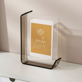 5x7" Colorful Acrylic Photo Frame (Option: Grey-5x7 Inch)