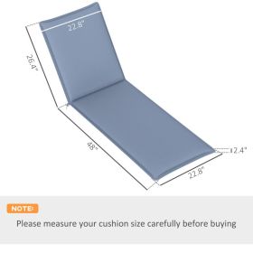 Chaise Lounge Cushion, Set Of 2, Blue (Option: Blue)