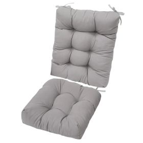 Back Cushion and Seat Cushion (Option: Grey-UpgradedVersion)