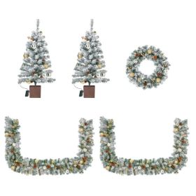 Pre-lit Holiday Christmas 4-Piece Set (Option: defaulttitle)
