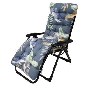 Chaise Lounger Cushion Mat (Option: BlueMultiLeaf-Standard)