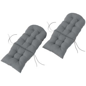 Adirondack Chair Cushion, Tufted, Set of 2, Gray (Option: Gray)