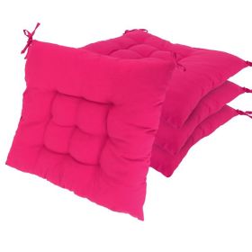 Square Chair Cushion, Set of 4 (Option: Standard-Rose Red)