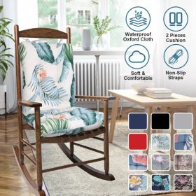 Back And Seat Cushion (Option: BeigeColorLeafPro)