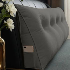 Grey Triangle Reading Cushion (Option: 200cm)