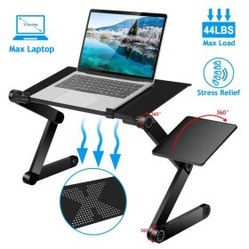 Foldable Laptop Table (Option: black)