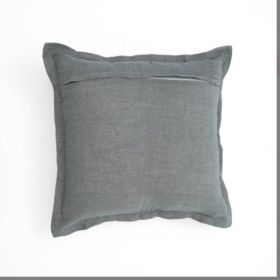 Printed Cushion With Fringes (Option: Granite)