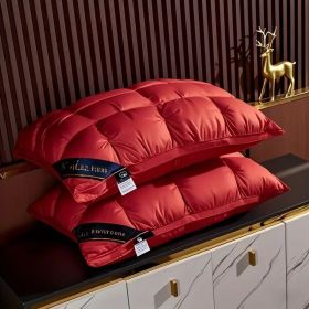 2pack Hotel Bread Pillow (Option: Red)